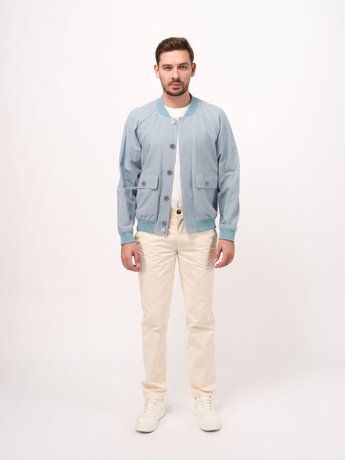 Бомбер льняной