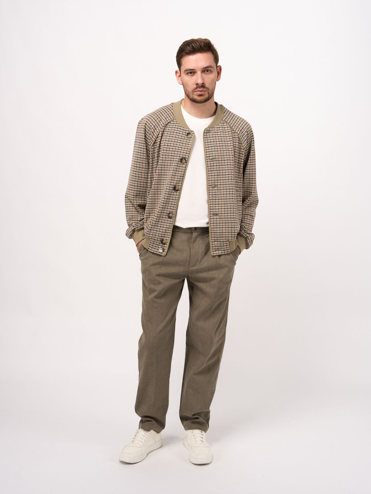 Бомбер трикотажный