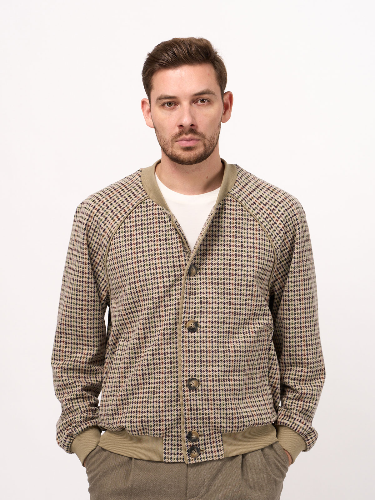 Бомбер трикотажный