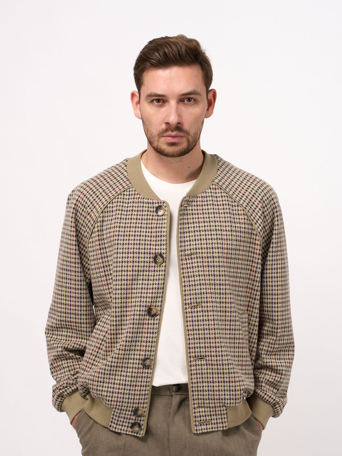 Бомбер трикотажный