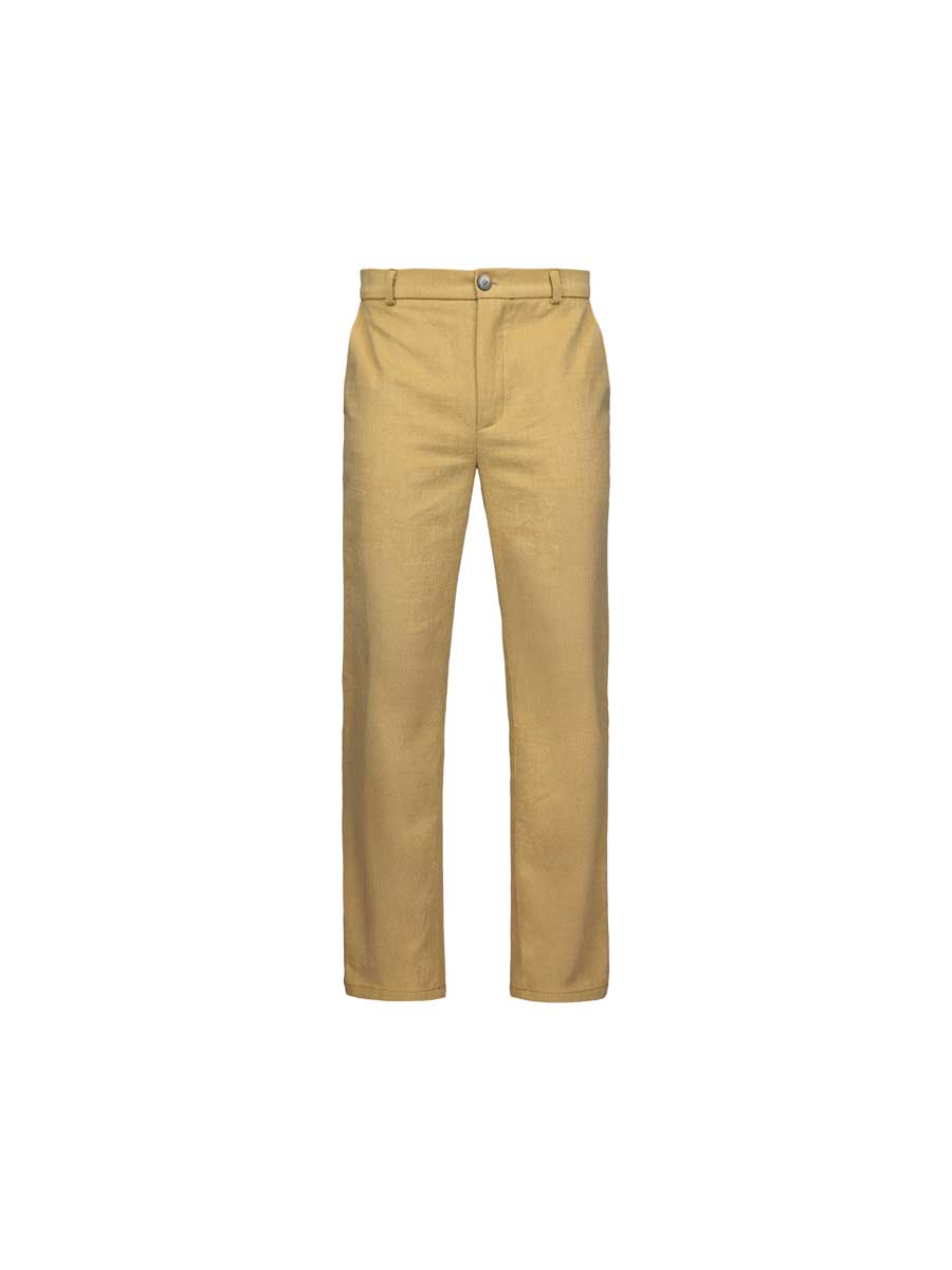 Чиносы из вареного хлопка-велюр