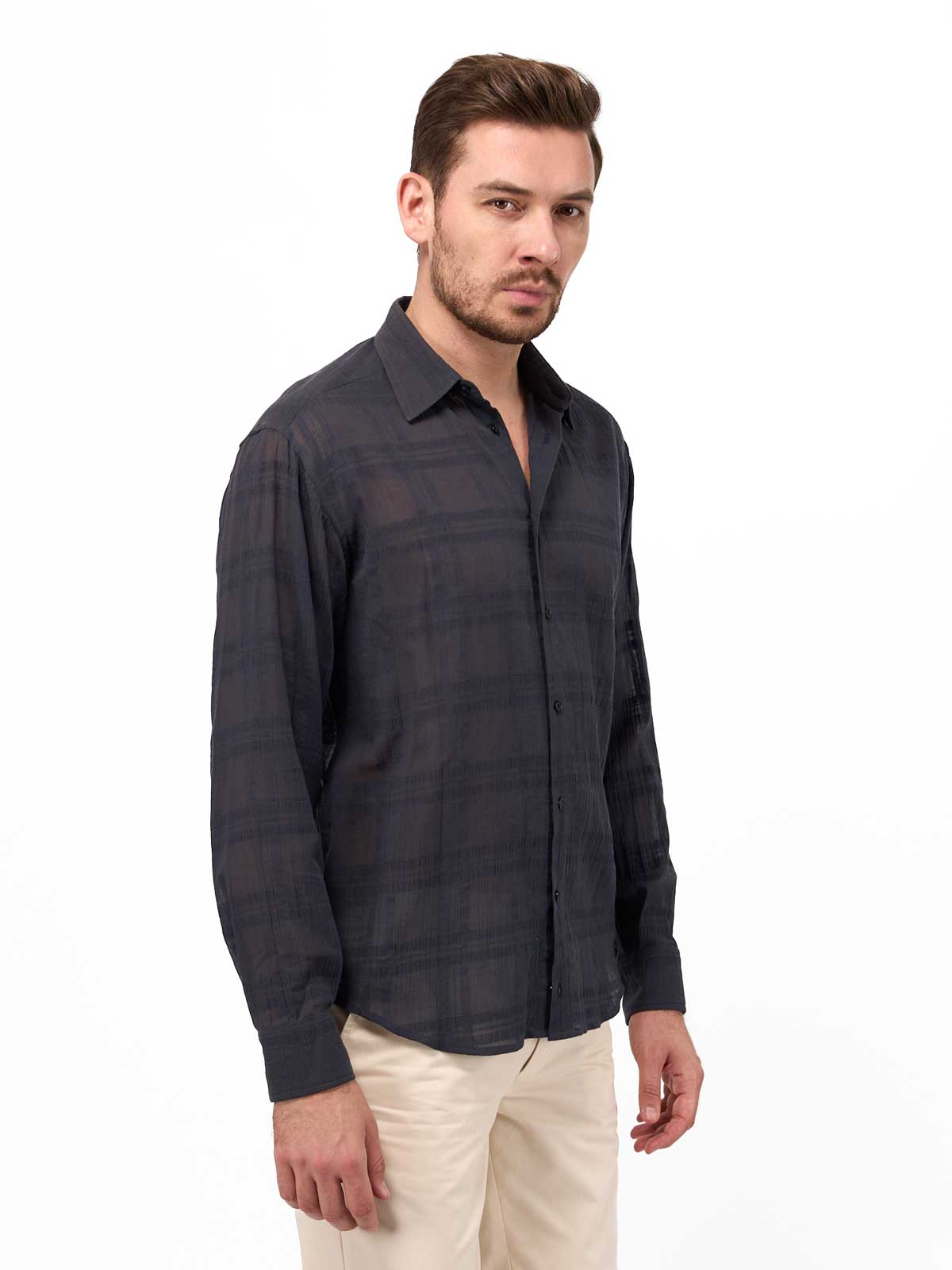 Рубашка прямого силуэта