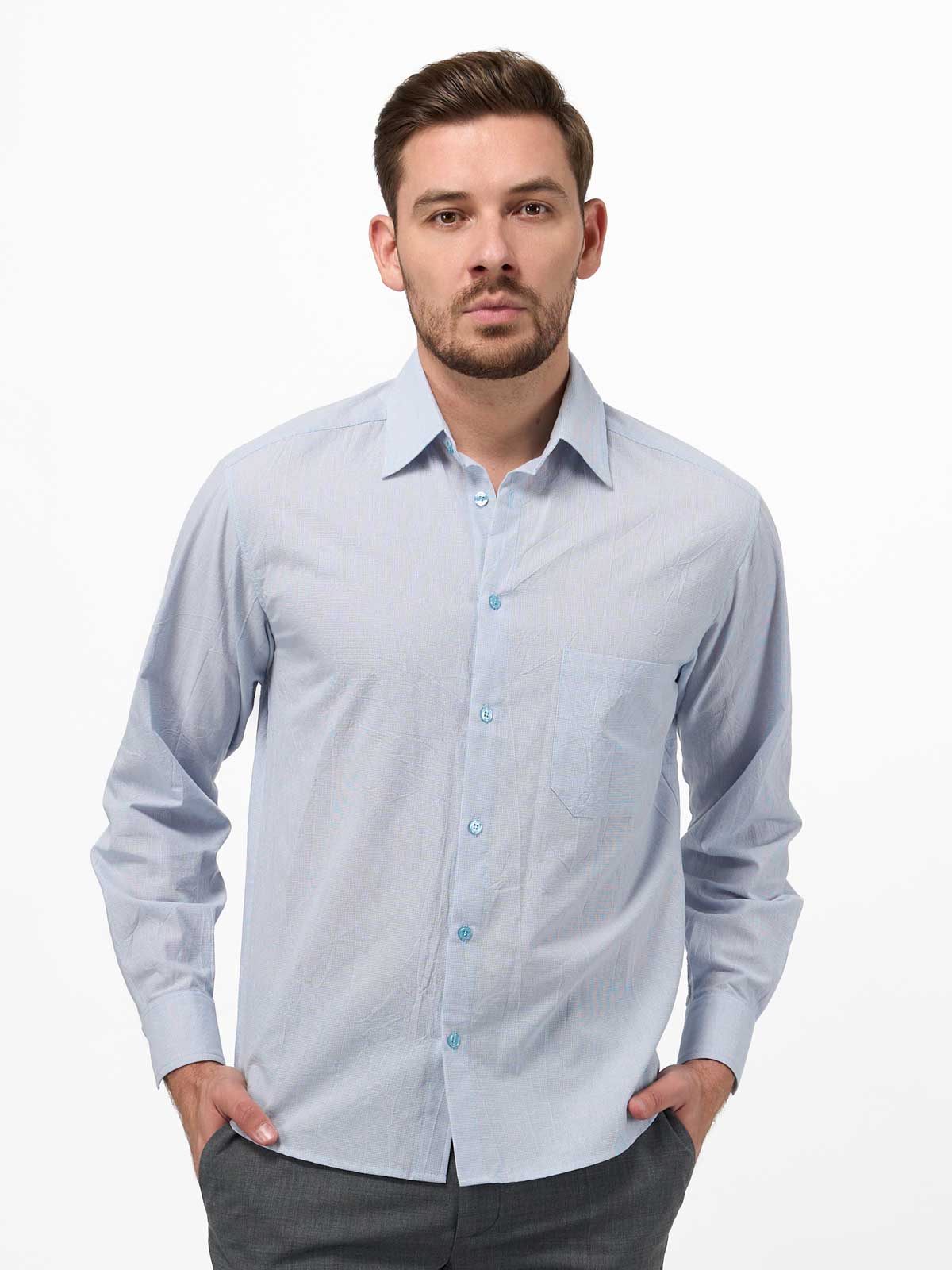 Рубашка из хлопка крэш