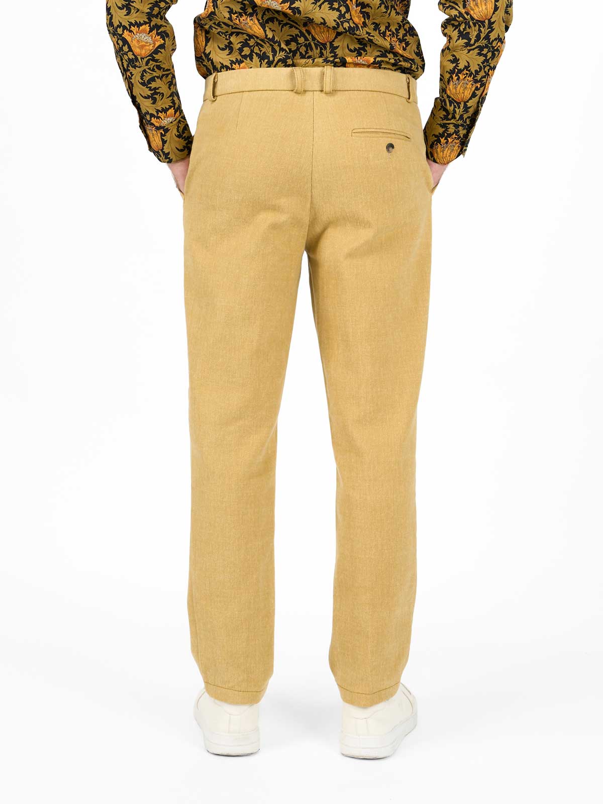 Чиносы из вареного хлопка-велюр