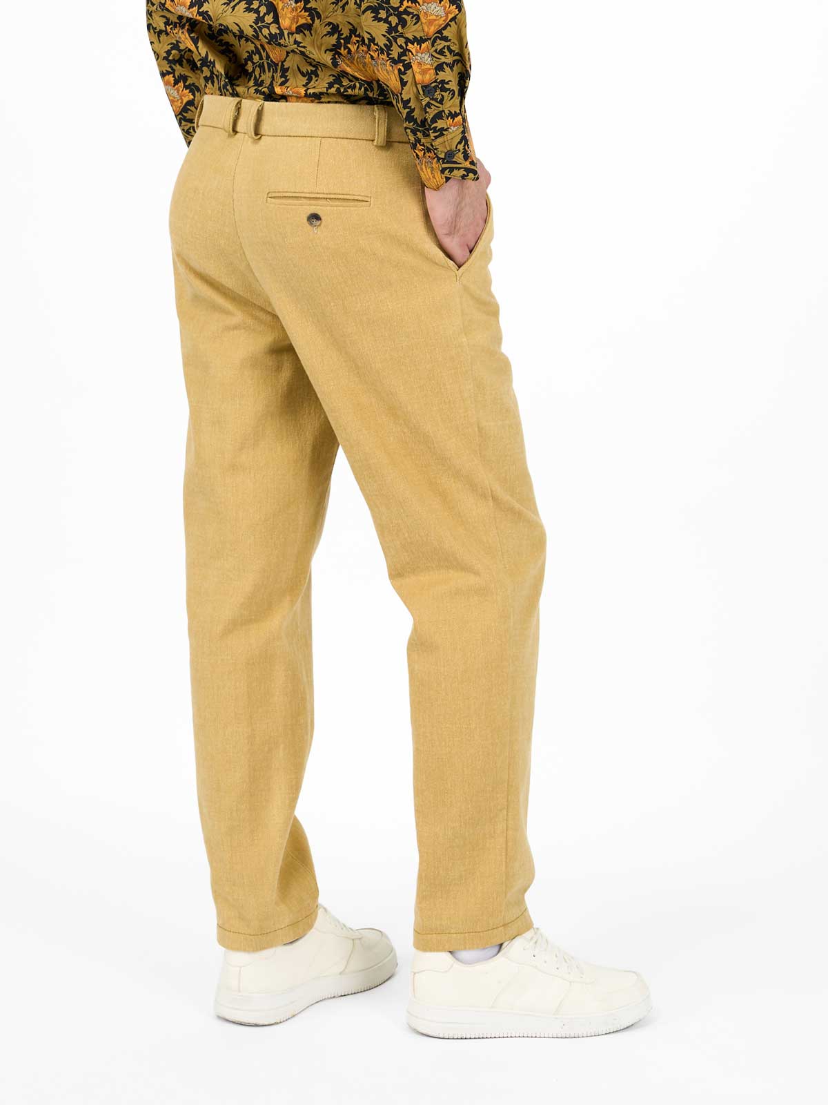 Чиносы из вареного хлопка-велюр