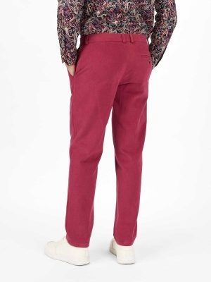 Чиносы из вареного хлопка-велюр