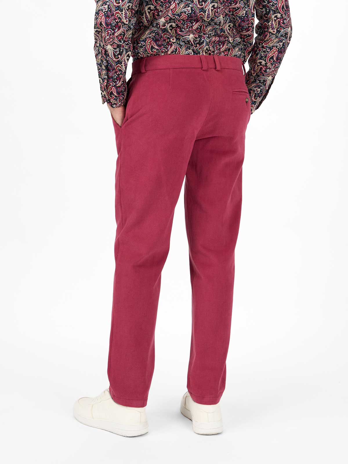 Чиносы из вареного хлопка-велюр