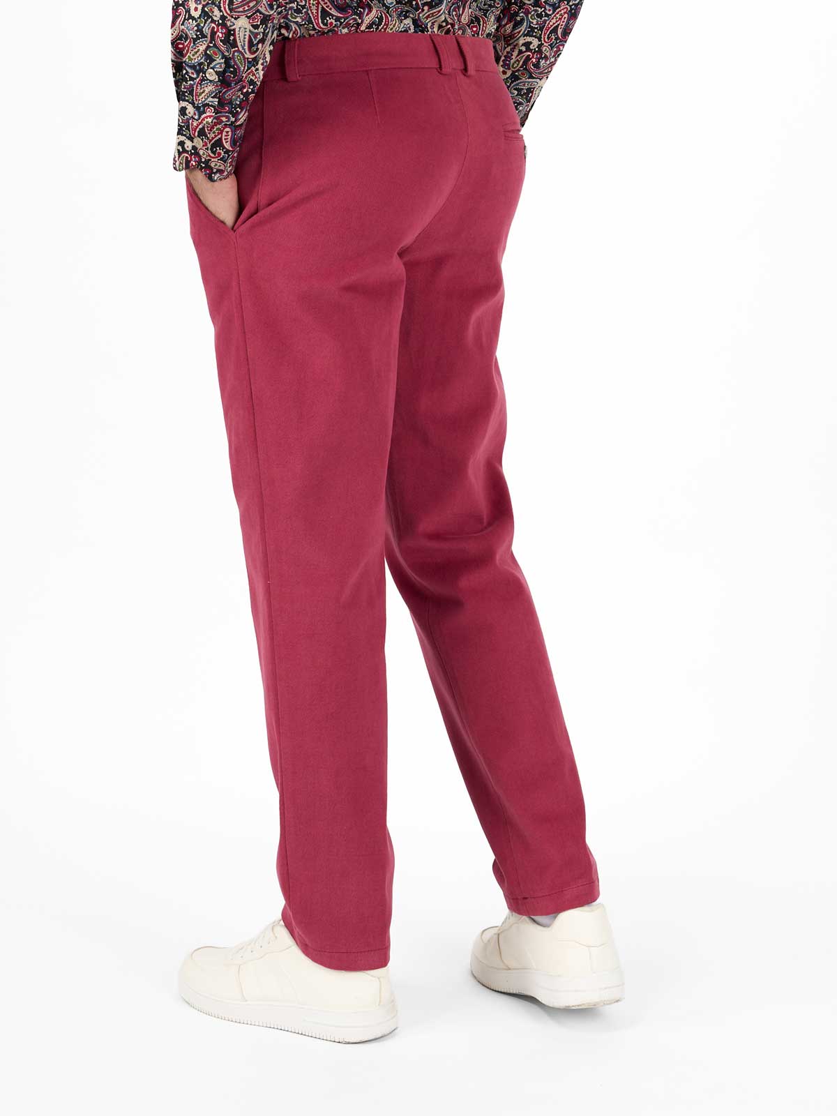 Чиносы из вареного хлопка-велюр