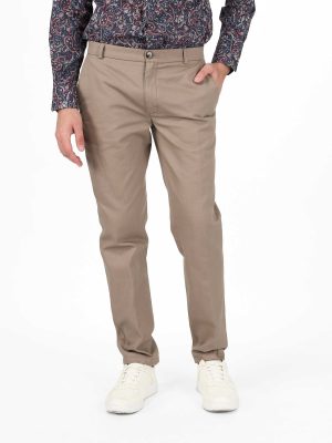 Чиносы из вареного хлопка-велюр