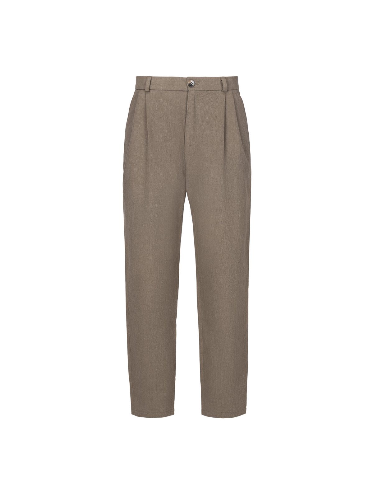 Брюки из вареного хлопка-велюр