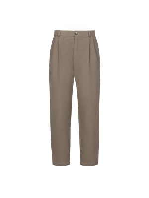 Брюки из вареного хлопка-велюр