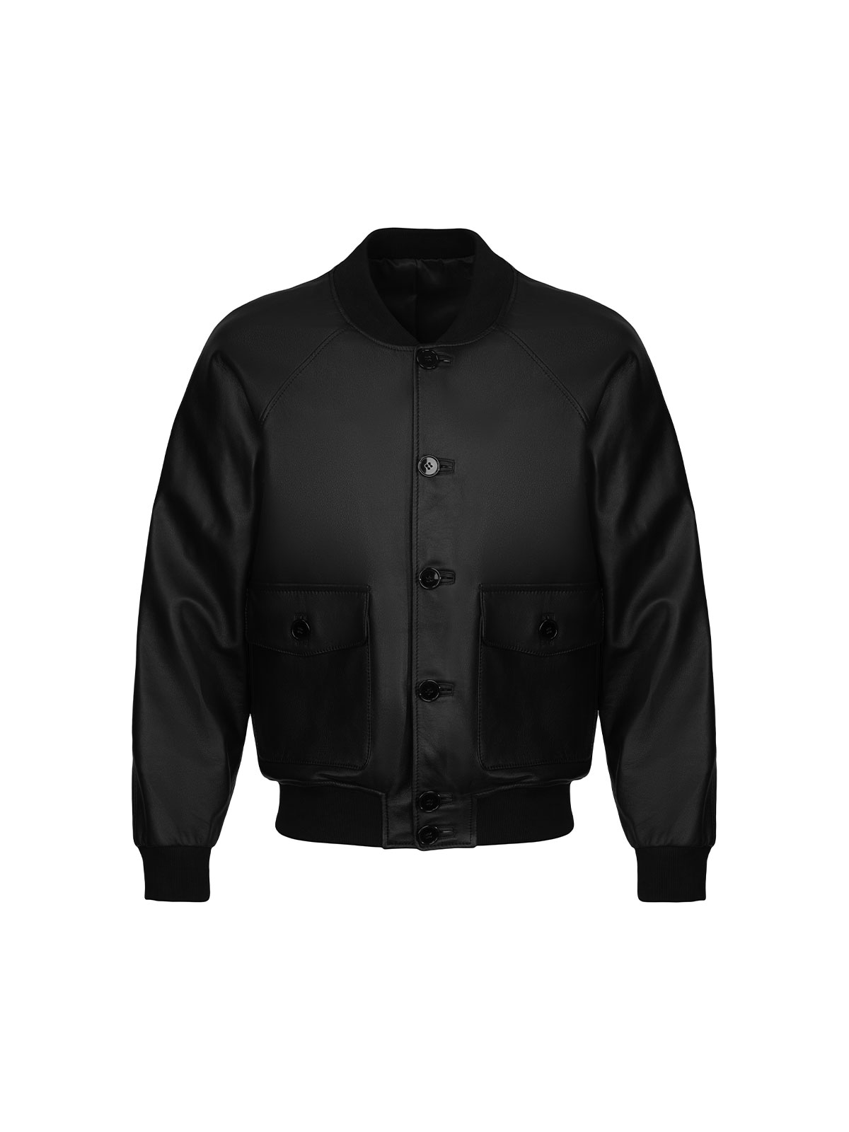 Бомбер кожаный